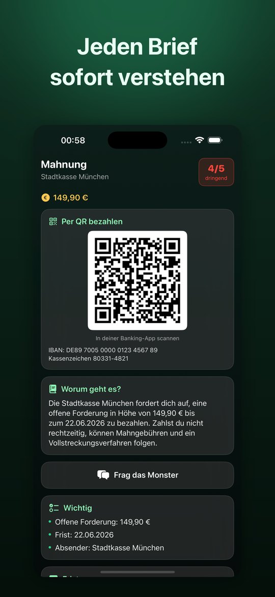 Bürokratie Monster App